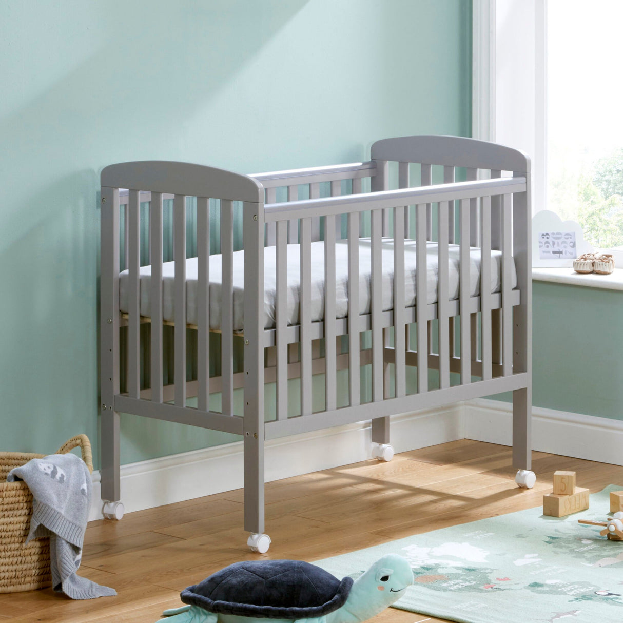 Babymore Space Save Cot - Grey