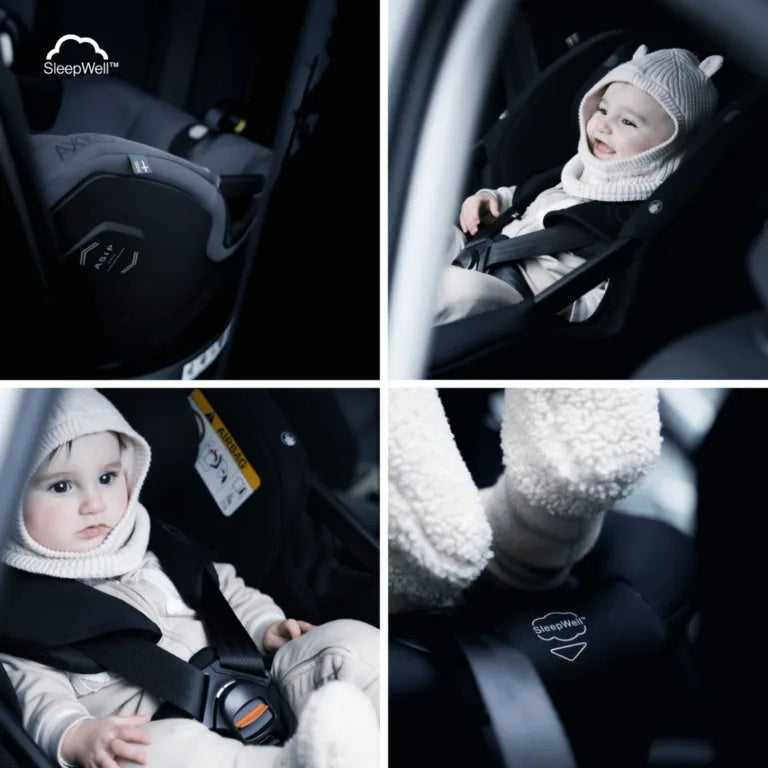 Axkid Spinkid 2 Car Seat - Coastal Storm Black