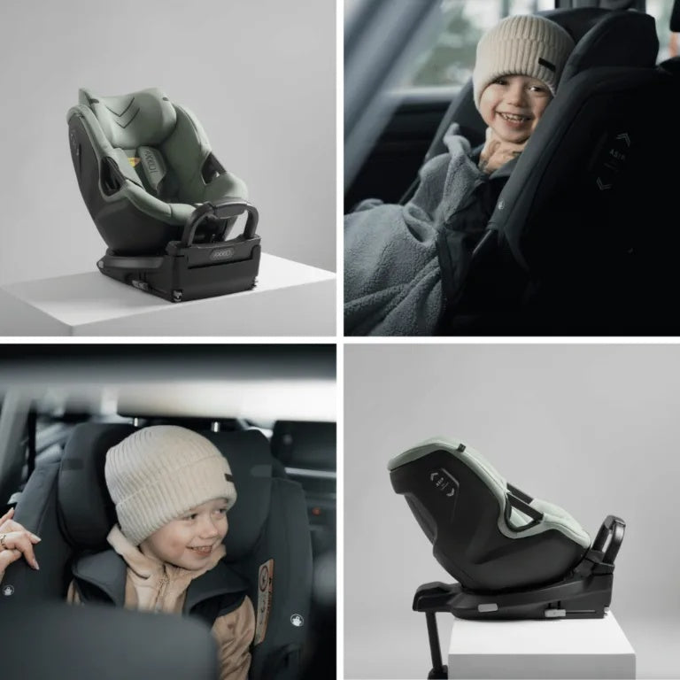 Axkid Spinkid 2 Car Seat - Coastal Storm Black