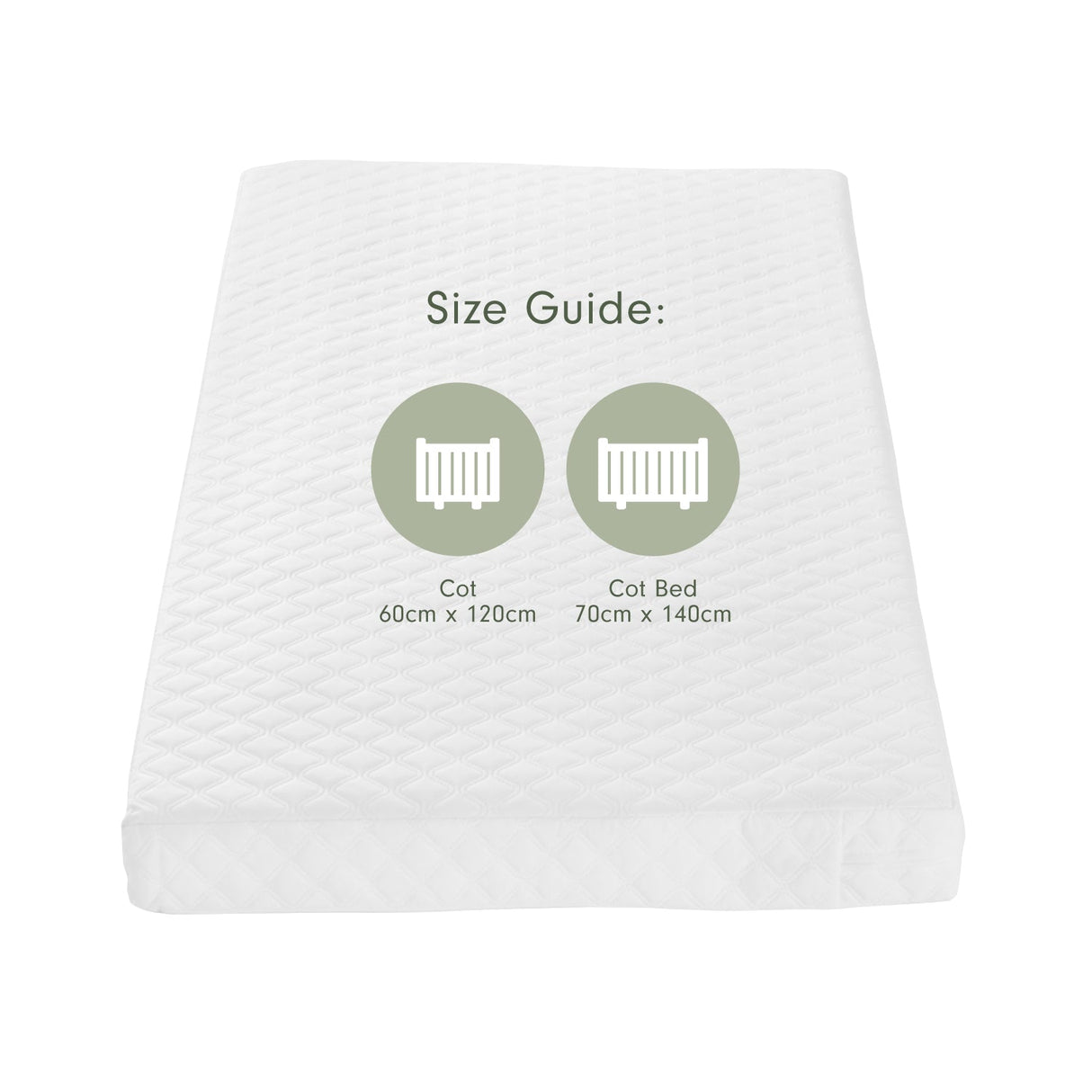 Tutti Bambini Sprung Cot Bed Mattress - 70x140cm