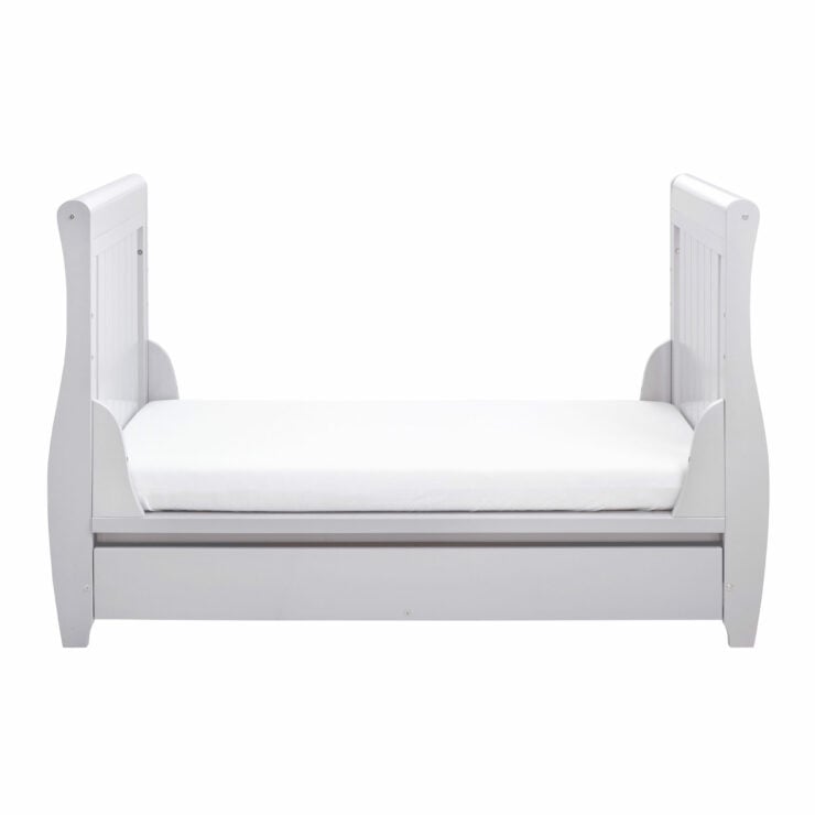 Babymore Stella Drop Side Cot Bed - Grey