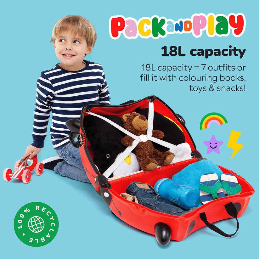 Trunki Ride-On Suitcase - Harley the Ladybird