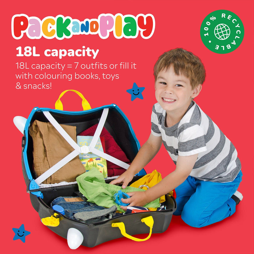 Trunki Ride-On Suitcase - Pedro the Pirate Ship