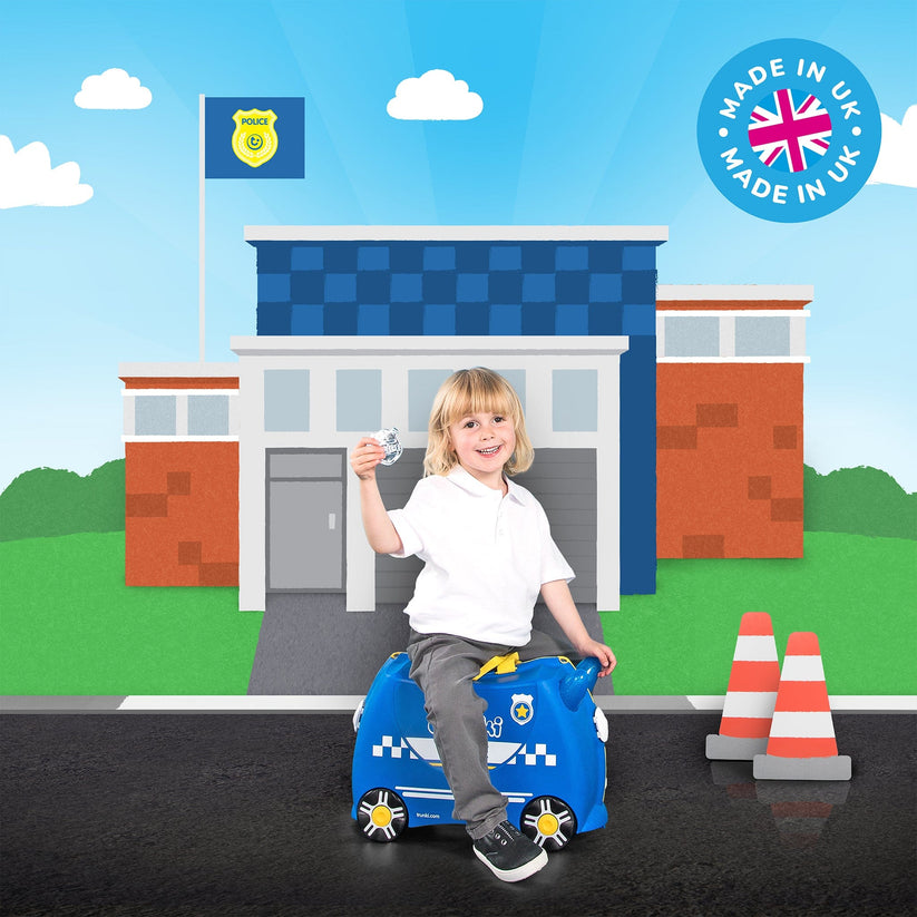 Trunki Ride-On Suitcase - Percy the Police Car