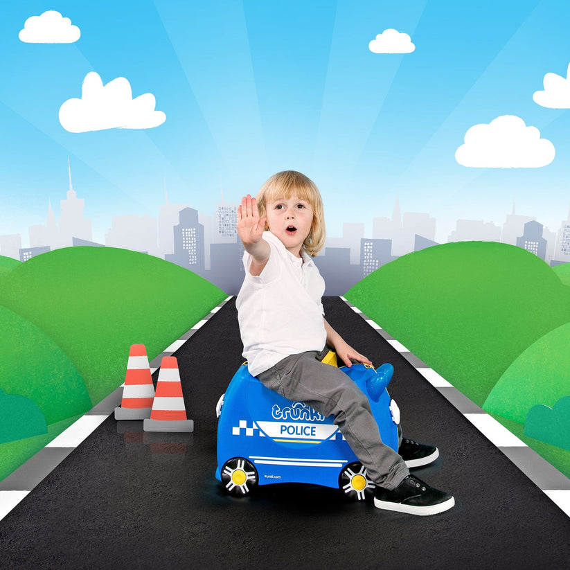 Trunki Ride-On Suitcase - Percy the Police Car