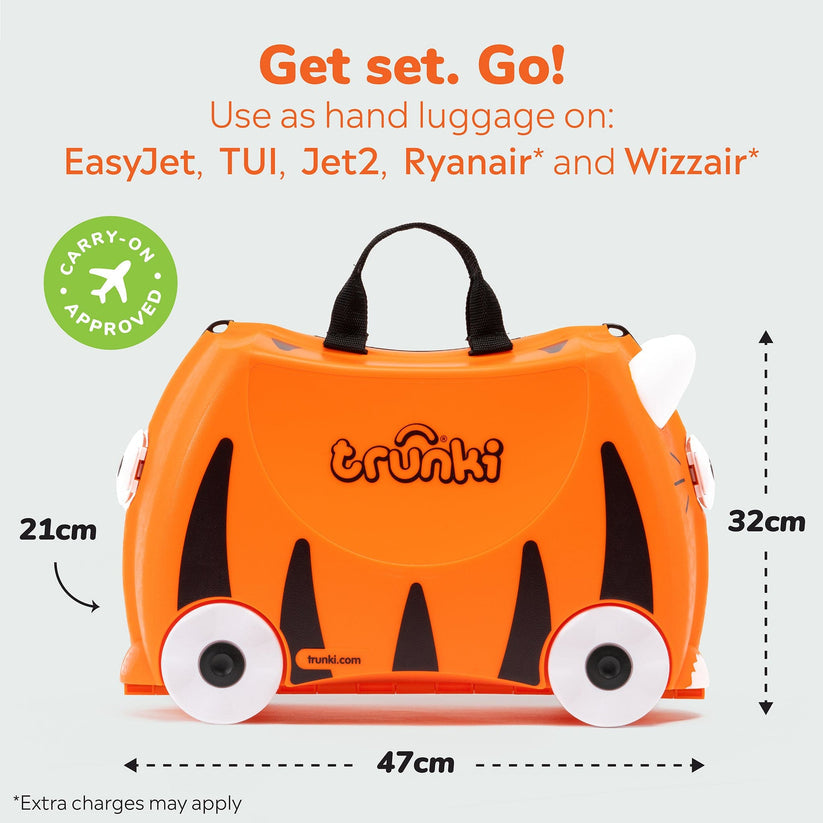 Trunki Ride-On Suitcase - Tipu the Tiger