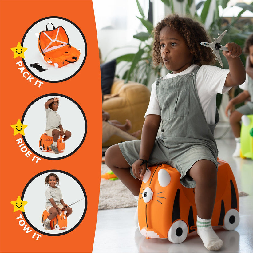 Trunki Ride-On Suitcase - Tipu the Tiger