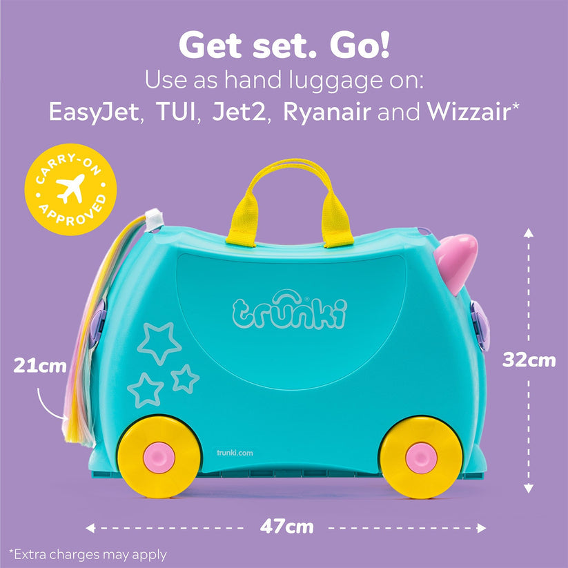 Trunki Ride-On Suitcase - Una the Unicorn