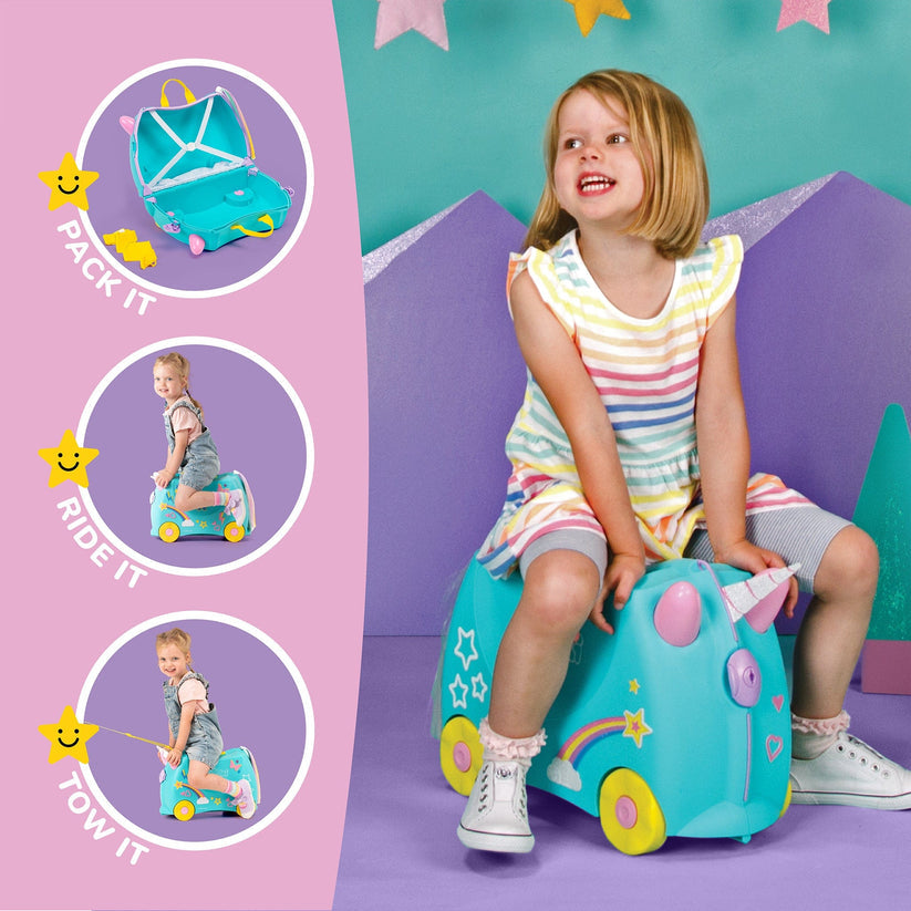 Trunki Ride-On Suitcase - Una the Unicorn
