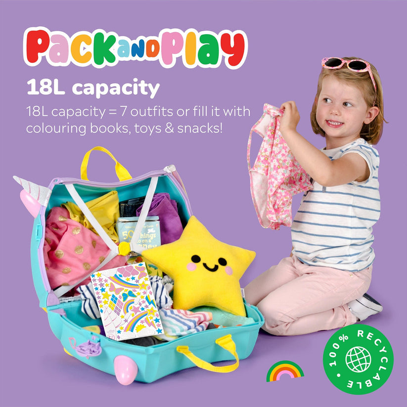 Trunki Ride-On Suitcase - Una the Unicorn