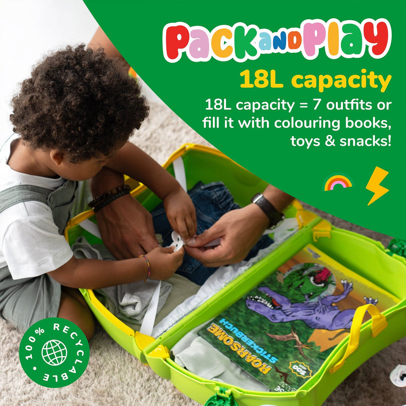 Trunki Ride-On Suitcase - Dudley the Dinosaur