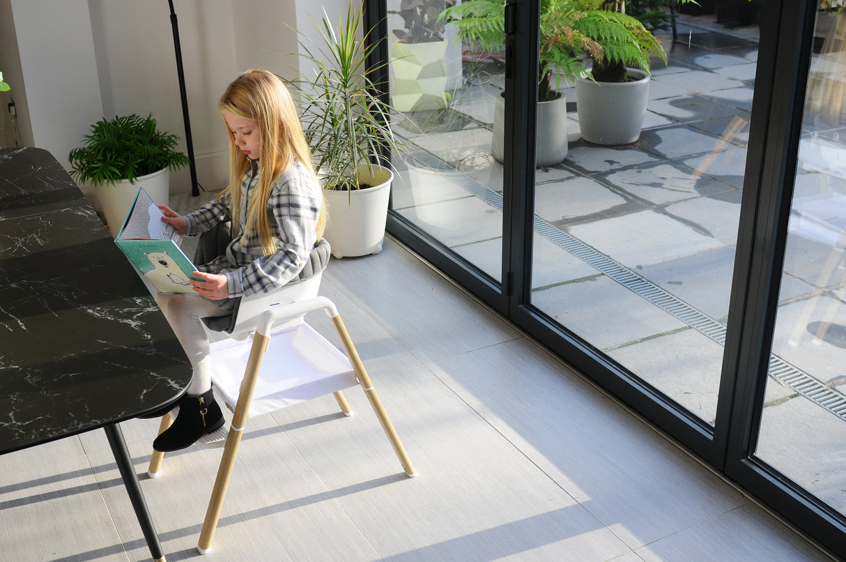Tutti Bambini Nova Evolutionary 7-in-1 Highchair – White & Oak