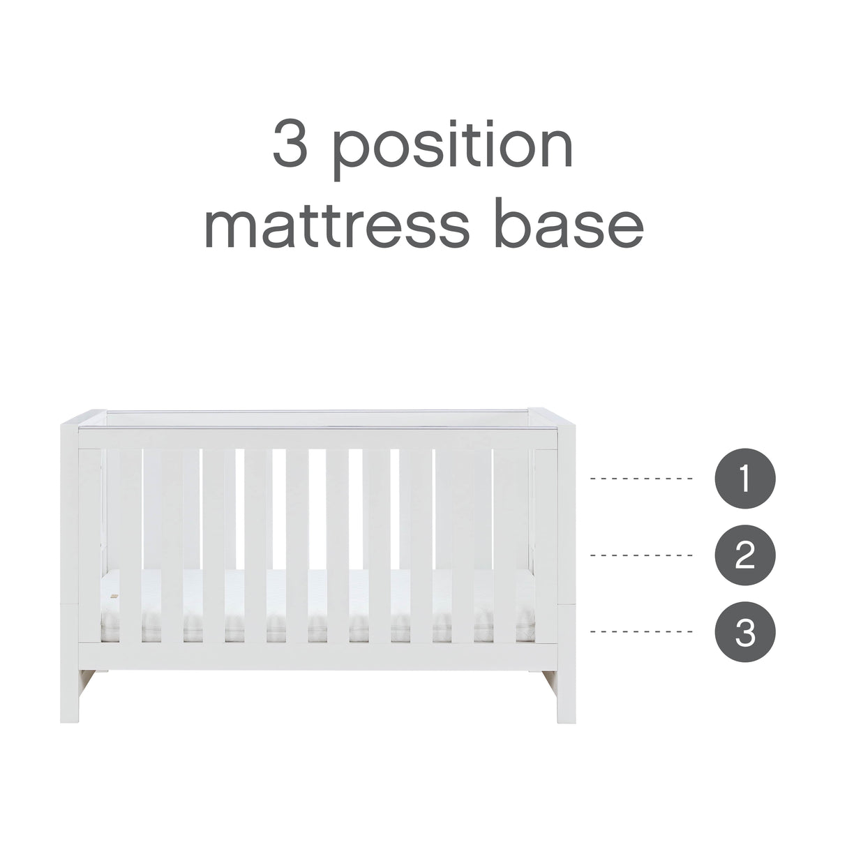 Tutti Bambini Tivoli Cot Bed - White