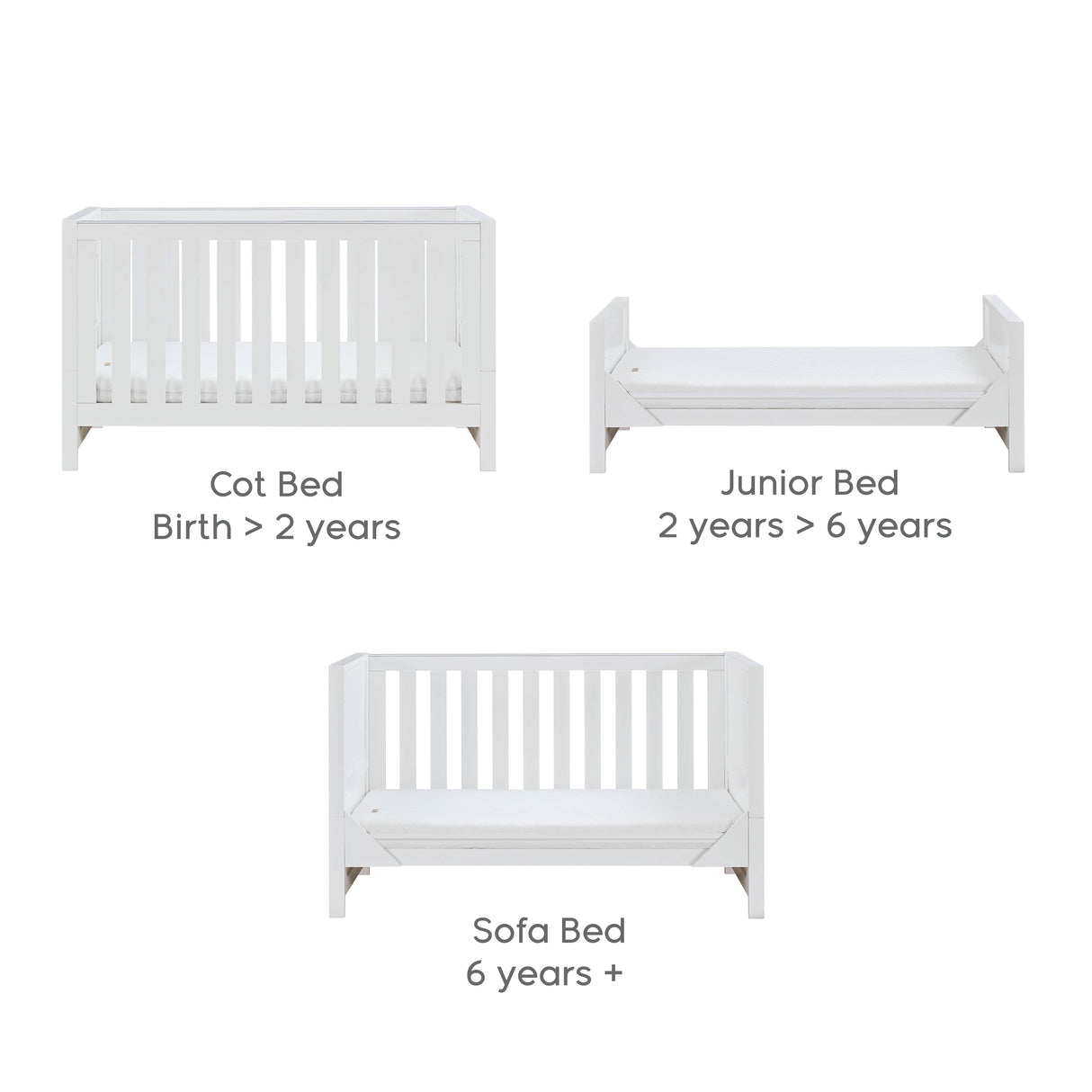 Tutti Bambini Tivoli Cot Bed - White