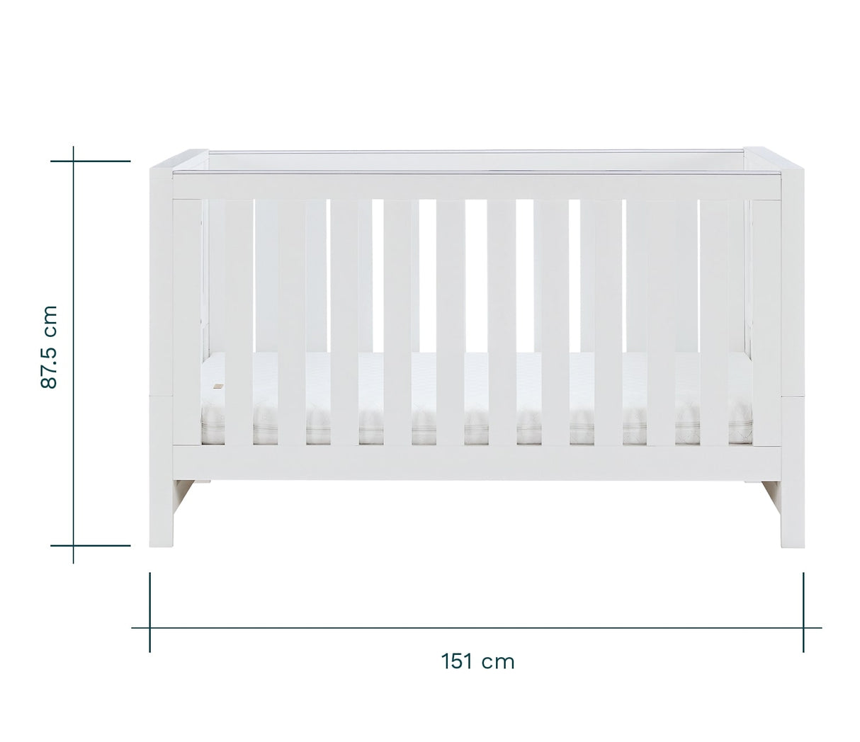 Tutti Bambini Tivoli Cot Bed - White