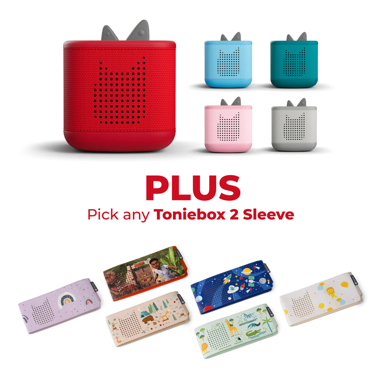 Tonies Toniebox 2 Starter Set + Sleeve Bundle | Pick & Mix Your Perfect Set