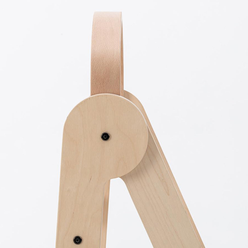 MamaToyz Folding Learning Tower Natural Beech Wood Montessori Child Safety Platform