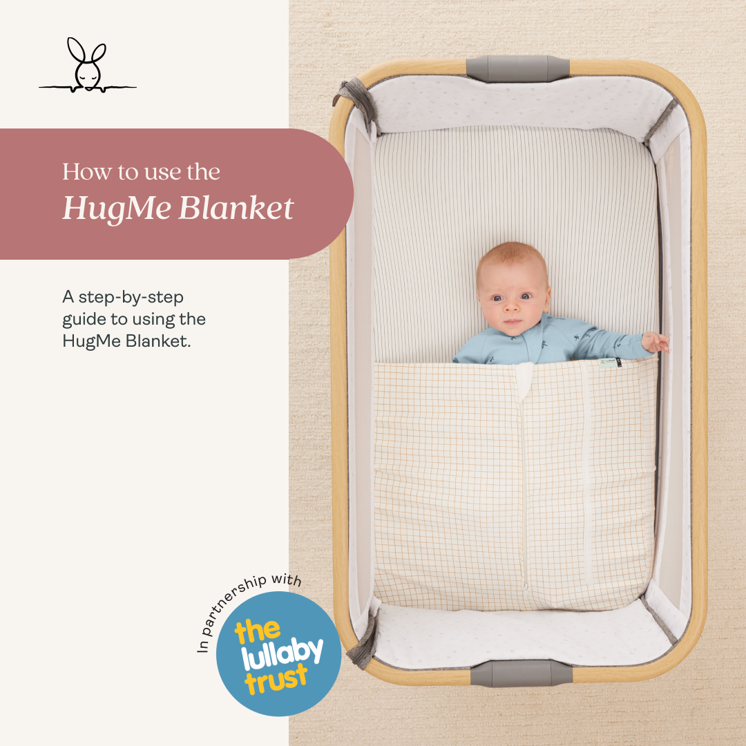 ergoPouch Organic Crib All Year/Winter HugMe Blanket | 1.0-2.5 Tog - Caramel Grid