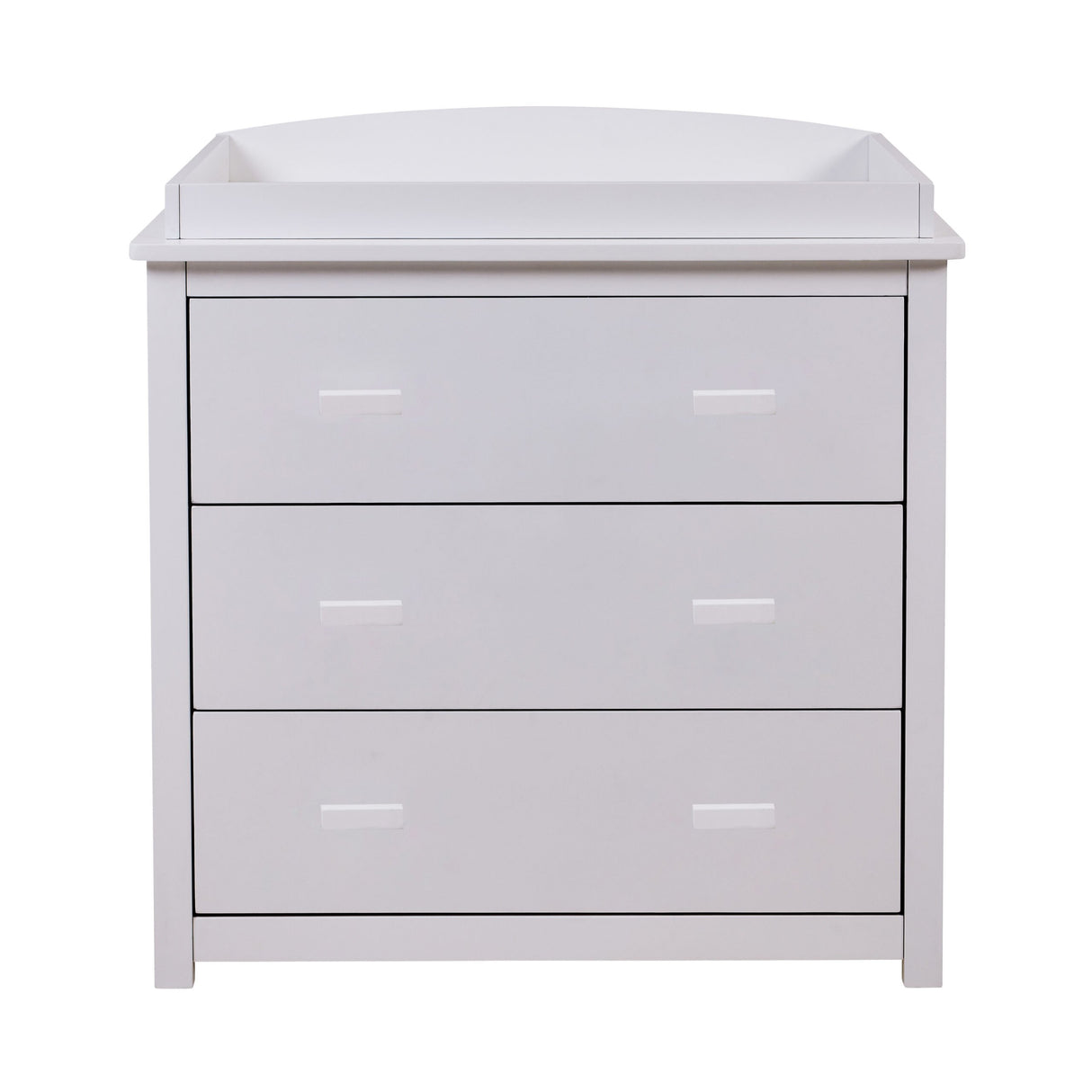 Babymore Eva 3 Piece Nursery Furniture Set with Cot Bed, Dresser and Wardrobe - Grey