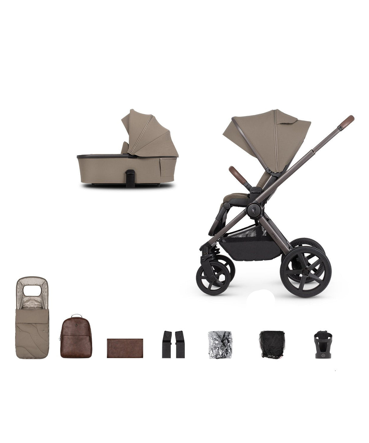 Venicci Upline 2 Special Edition Pushchair Bundle with Accessories - Powder