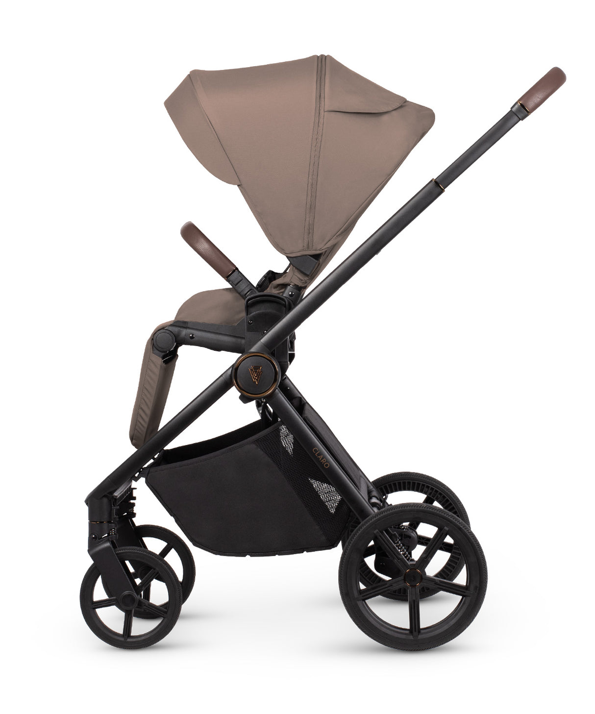 Venicci Claro Travel System with Tiago 360 Car Seat and ISOFIX Base - Almond