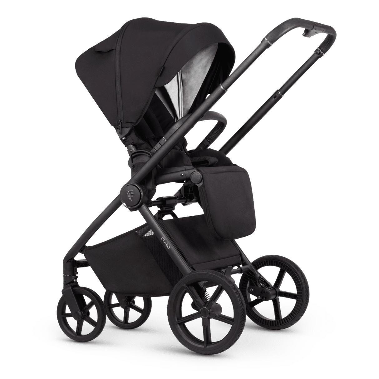 Venicci Claro Travel System Bundle with Accessories, Cybex Cloud T & ISOFIX Base - Noir