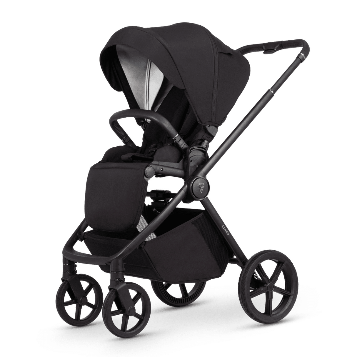 Venicci Claro Travel System Bundle with Accessories, Cybex Cloud T & ISOFIX Base - Noir