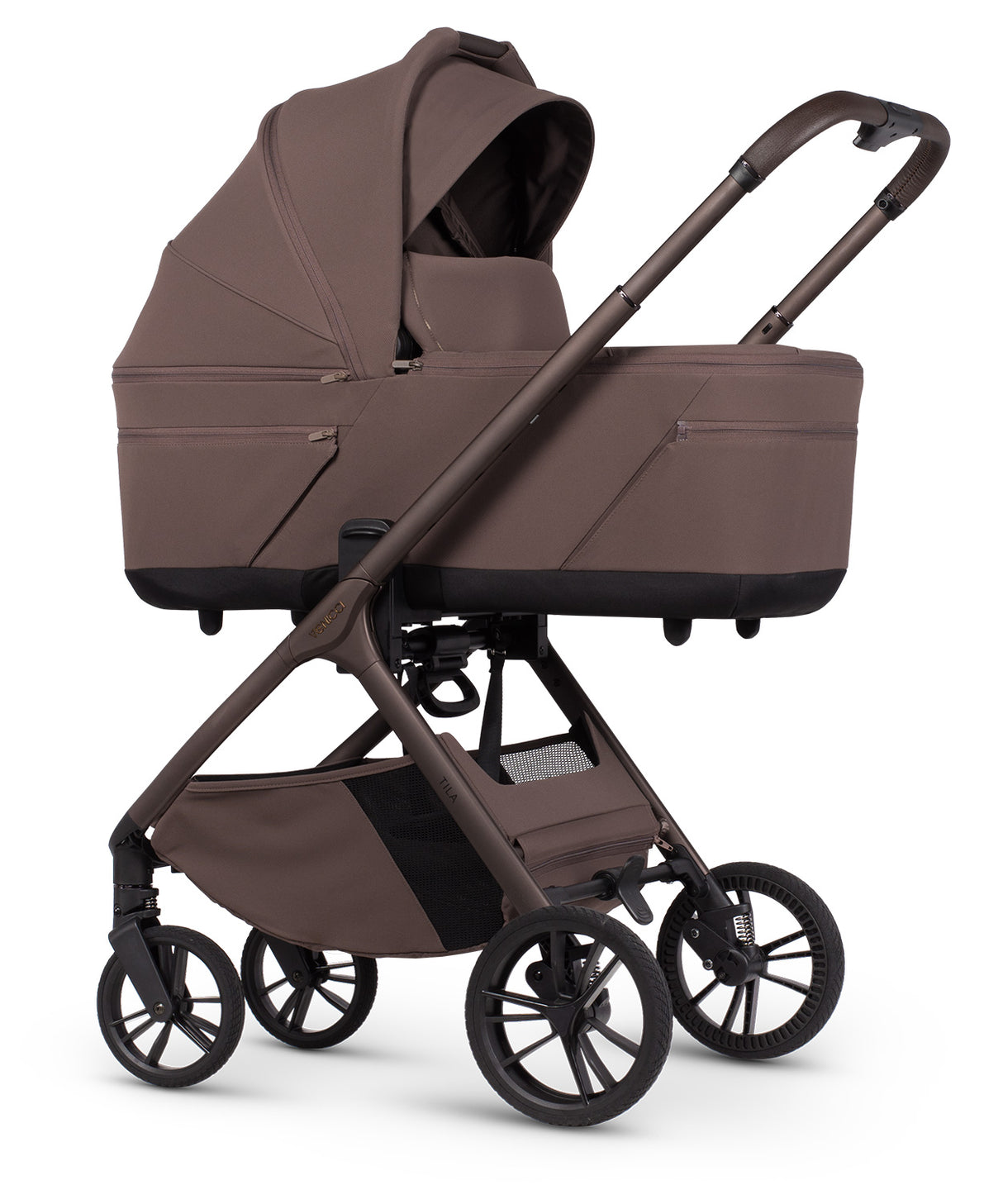 Venicci Tila Travel System with Accessories and Tiago Car Seat - Noce