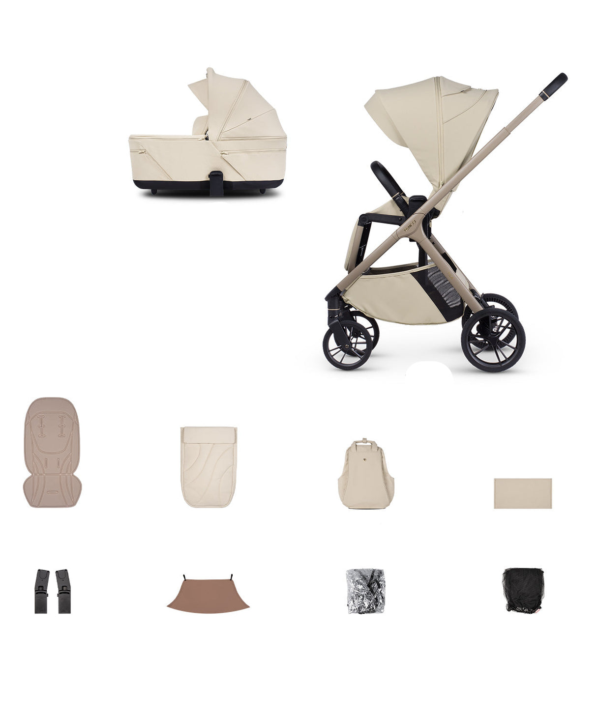Venicci Tila Pushchair Bundle with Accessories - Sabbia