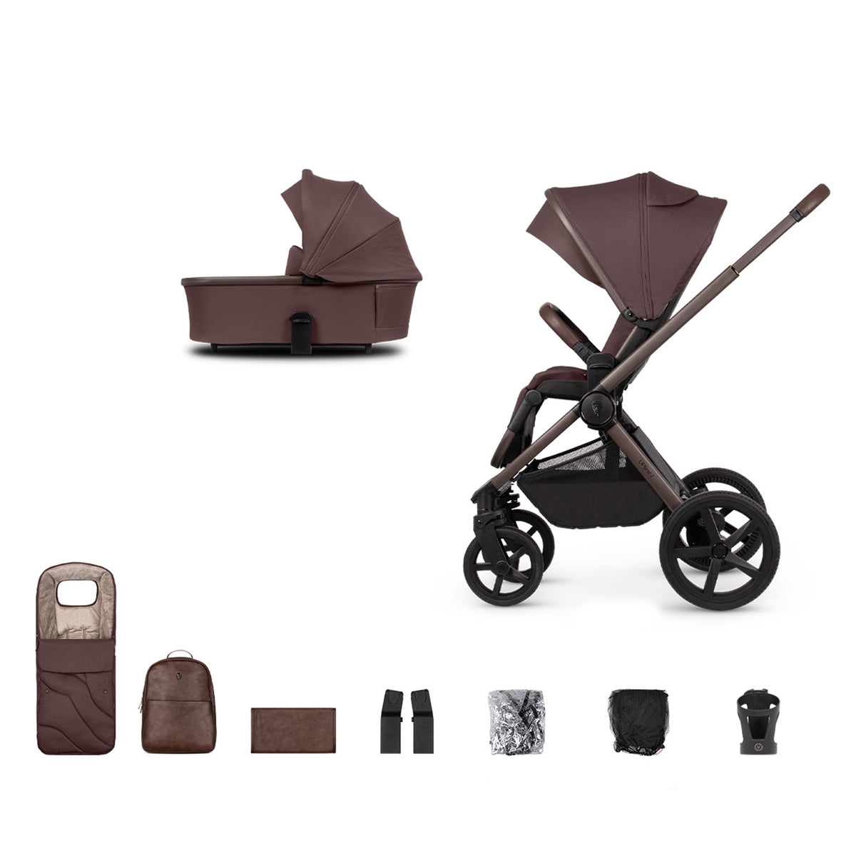 Venicci Upline 2 Special Edition Pushchair Bundle with Accessories - Burgundy