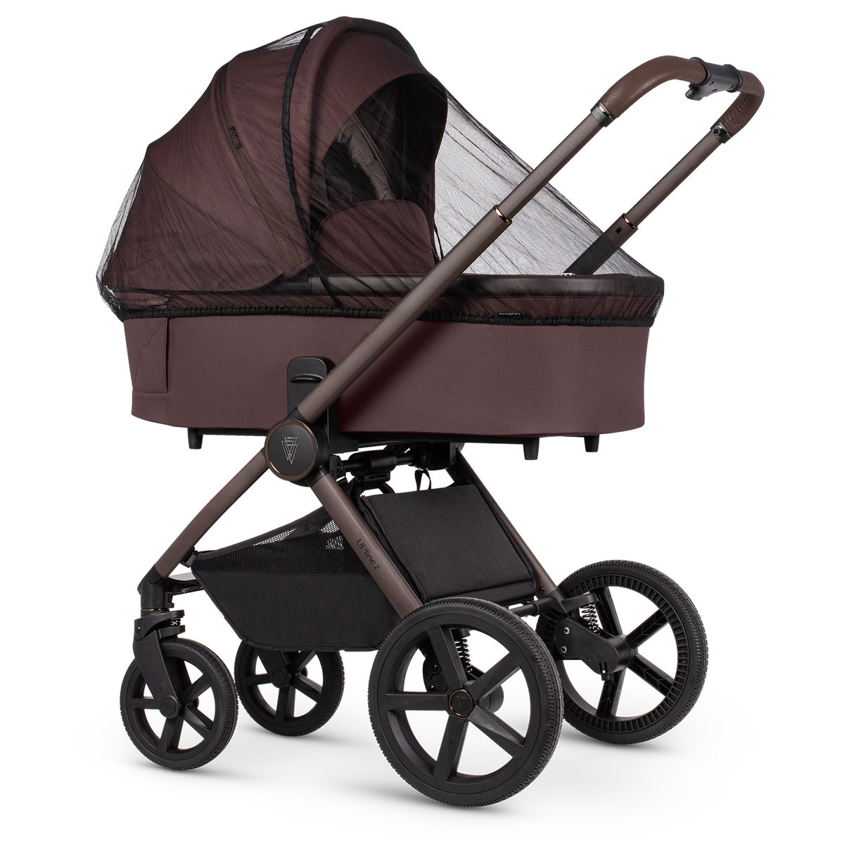 Venicci Upline 2 Special Edition Travel System with Accessories, Tiago Car Seat & ISOFIX Base - Burgundy