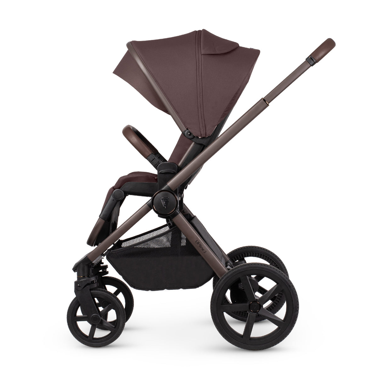 Venicci Upline 2 Special Edition Travel System with Accessories, Tiago Car Seat & ISOFIX Base - Burgundy