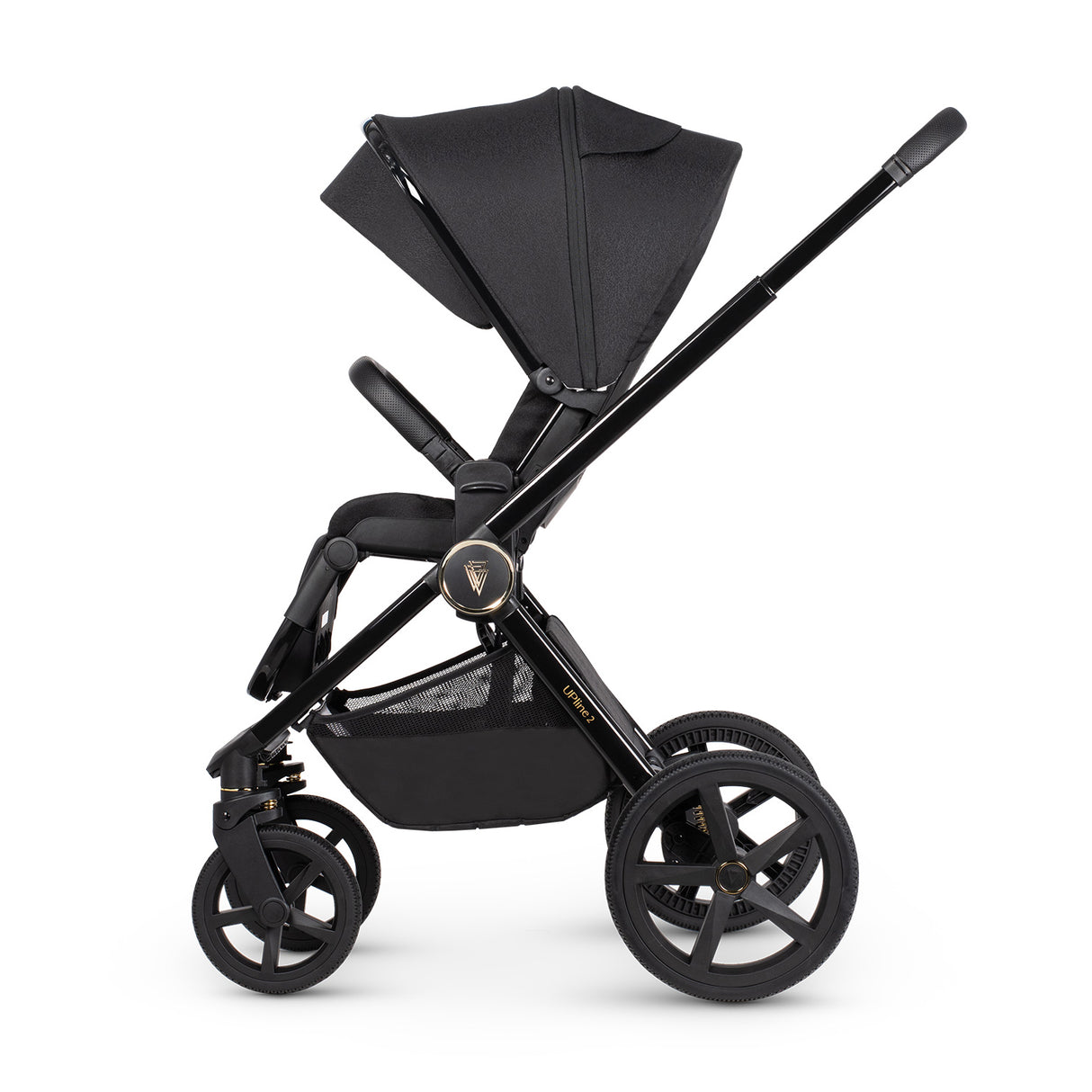 Venicci Upline 2 Pushchair Bundle with Accessories - All Black
