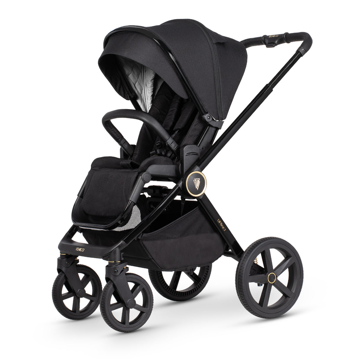 Venicci Upline 2 Pushchair Bundle with Accessories - All Black
