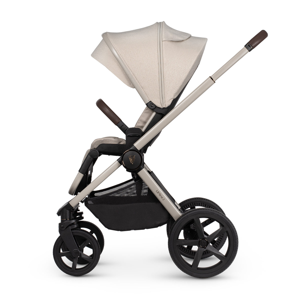 Venicci Upline 2 Travel System with Accessories and Tiago Car Seat - Stone Beige