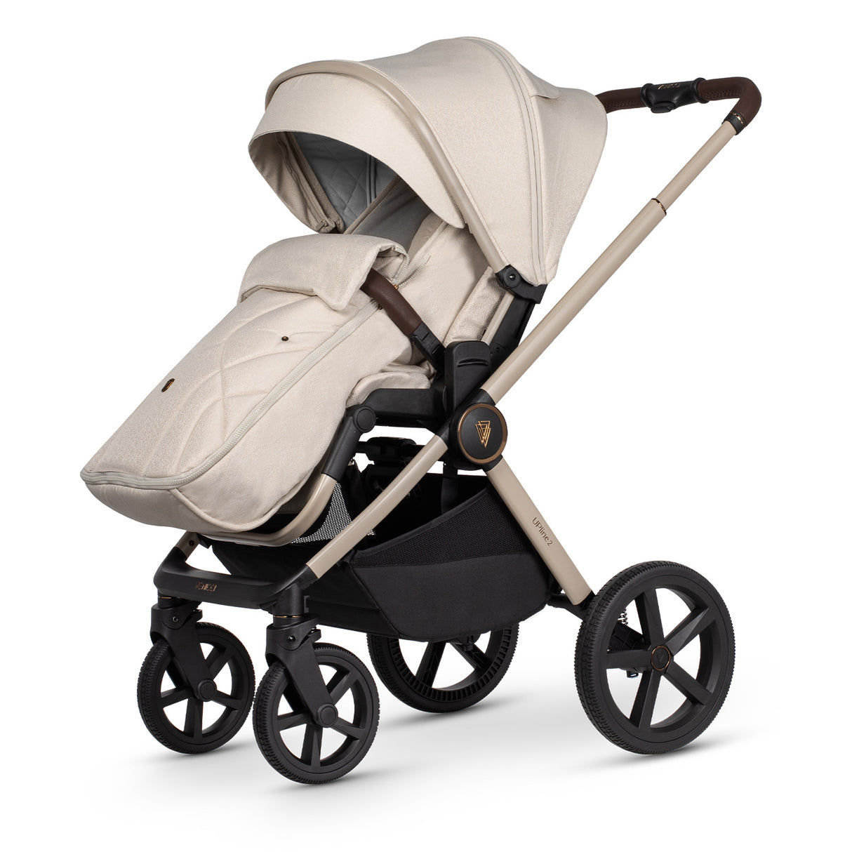 Venicci Upline 2 Pushchair Bundle with Accessories - Stone Beige