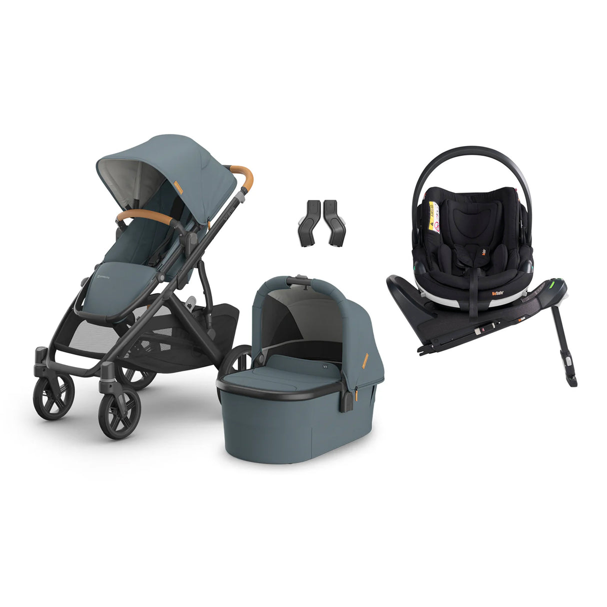 UPPAbaby VISTA V3 Travel System with BeSafe Go Beyond Car Seat and ISOFIX Base - Dillan