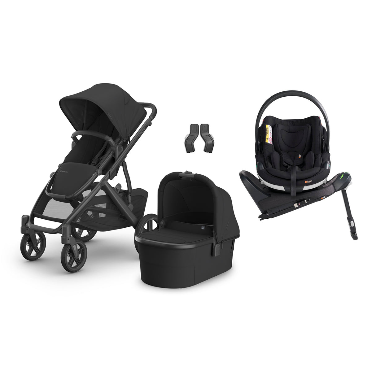 UPPAbaby VISTA V3 Travel System with BeSafe Go Beyond Car Seat and ISOFIX Base - Jake