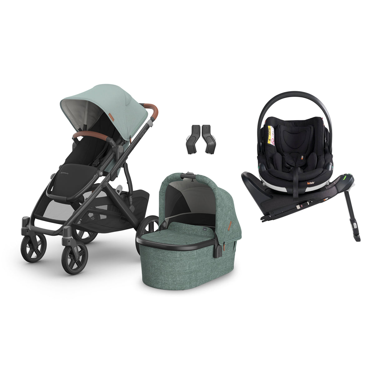UPPAbaby VISTA V3 Travel System with BeSafe Go Beyond Car Seat and ISOFIX Base - Kenzi