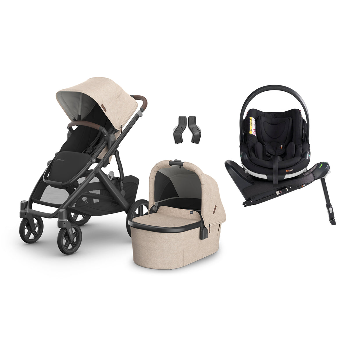 UPPAbaby VISTA V3 Travel System with BeSafe Go Beyond Car Seat and ISOFIX Base - Liam
