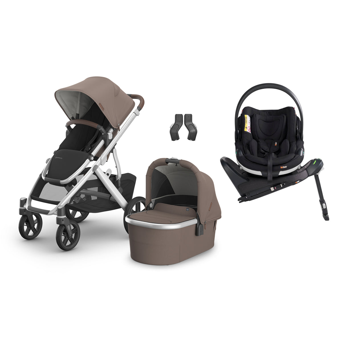 UPPAbaby VISTA V3 Travel System with BeSafe Go Beyond Car Seat and ISOFIX Base - Theo