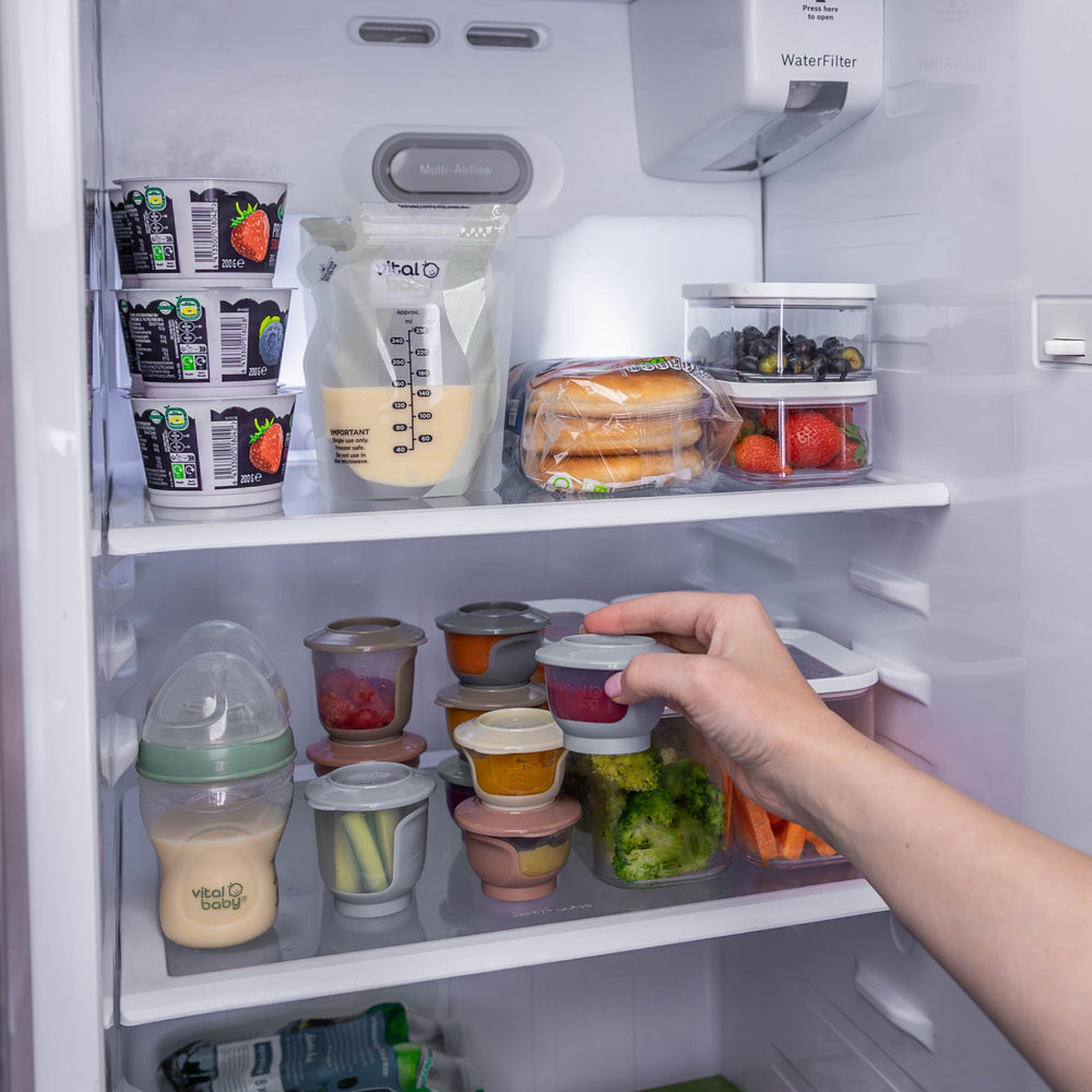 Vital Baby Store & Wean Pots 120ml - 4 Pack