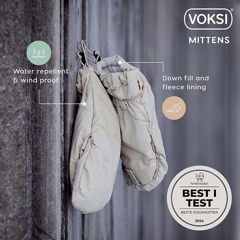 Voksi Pushchair Mittens - Black