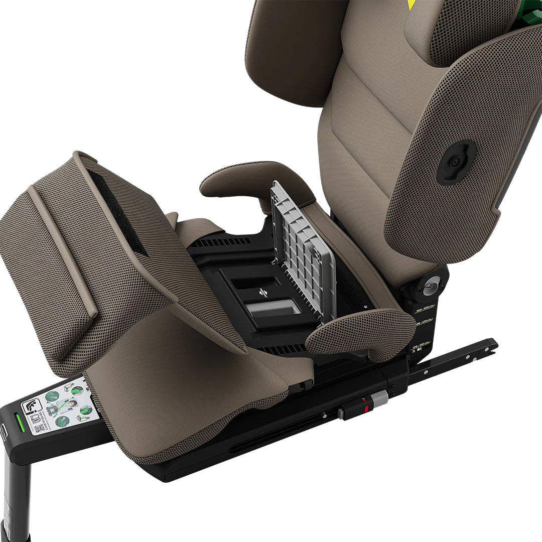 Axkid UP High Back Booster with Footrest - Driftwood Beige