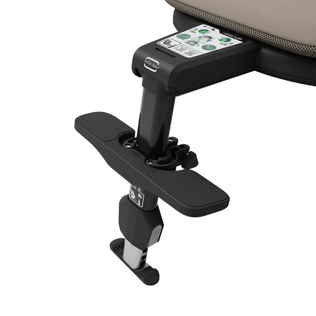 Axkid UP High Back Booster with Footrest - Driftwood Beige