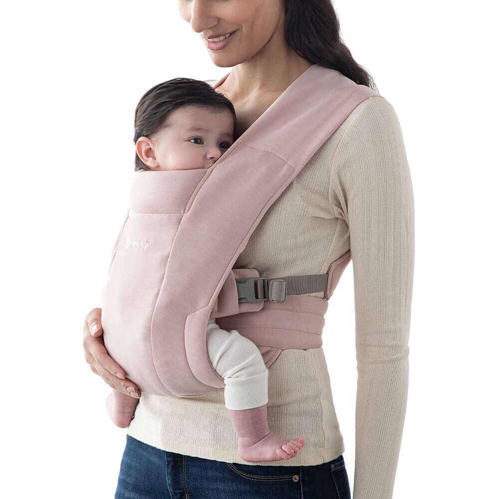 ergobaby Embrace Soft & Snug Knit Baby Carrier - Blush Pink
