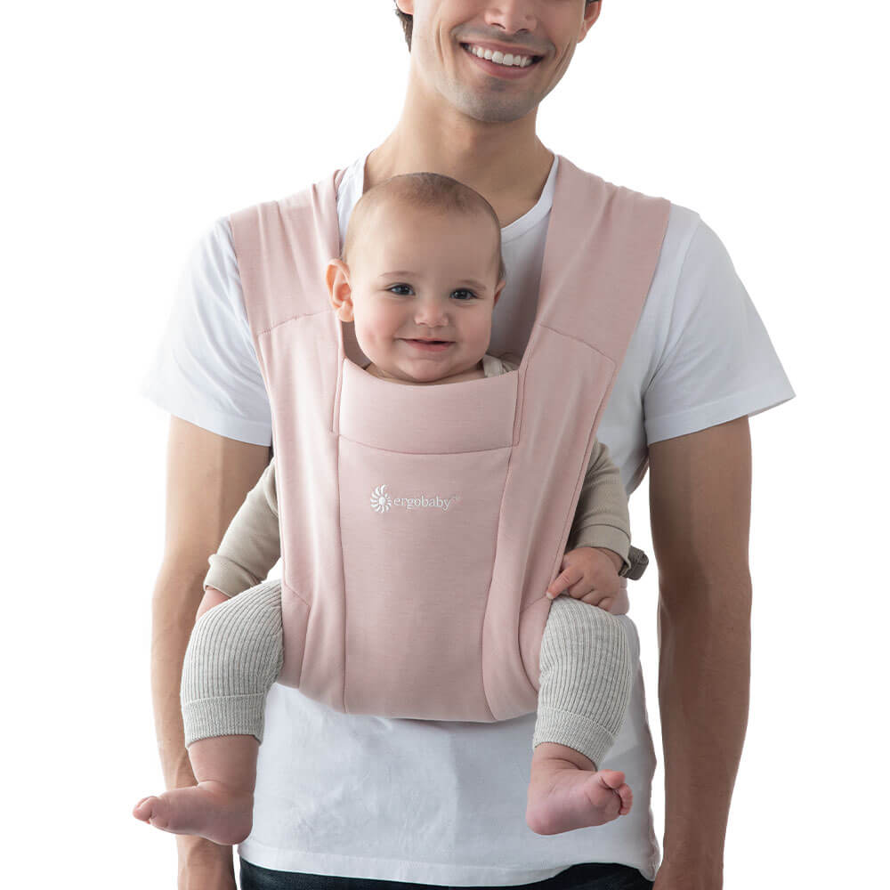ergobaby Embrace Soft & Snug Knit Baby Carrier - Blush Pink