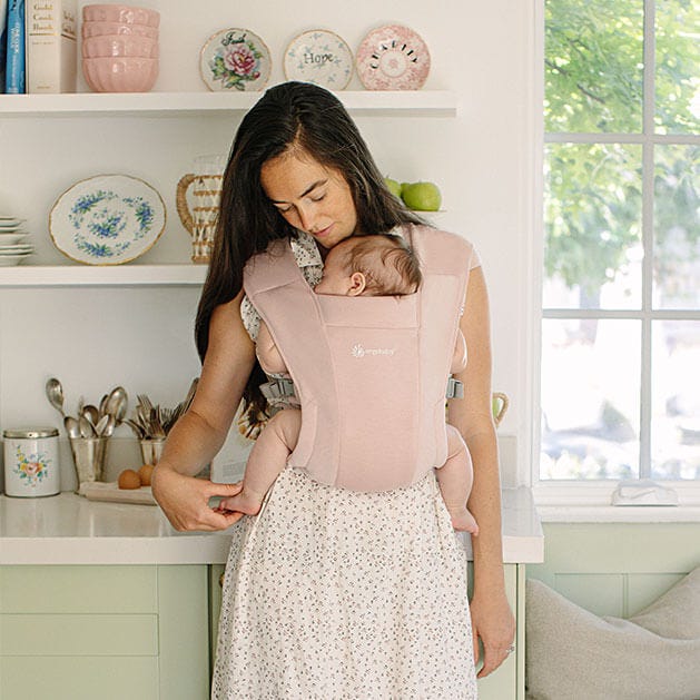 ergobaby Embrace Soft & Snug Knit Baby Carrier - Blush Pink