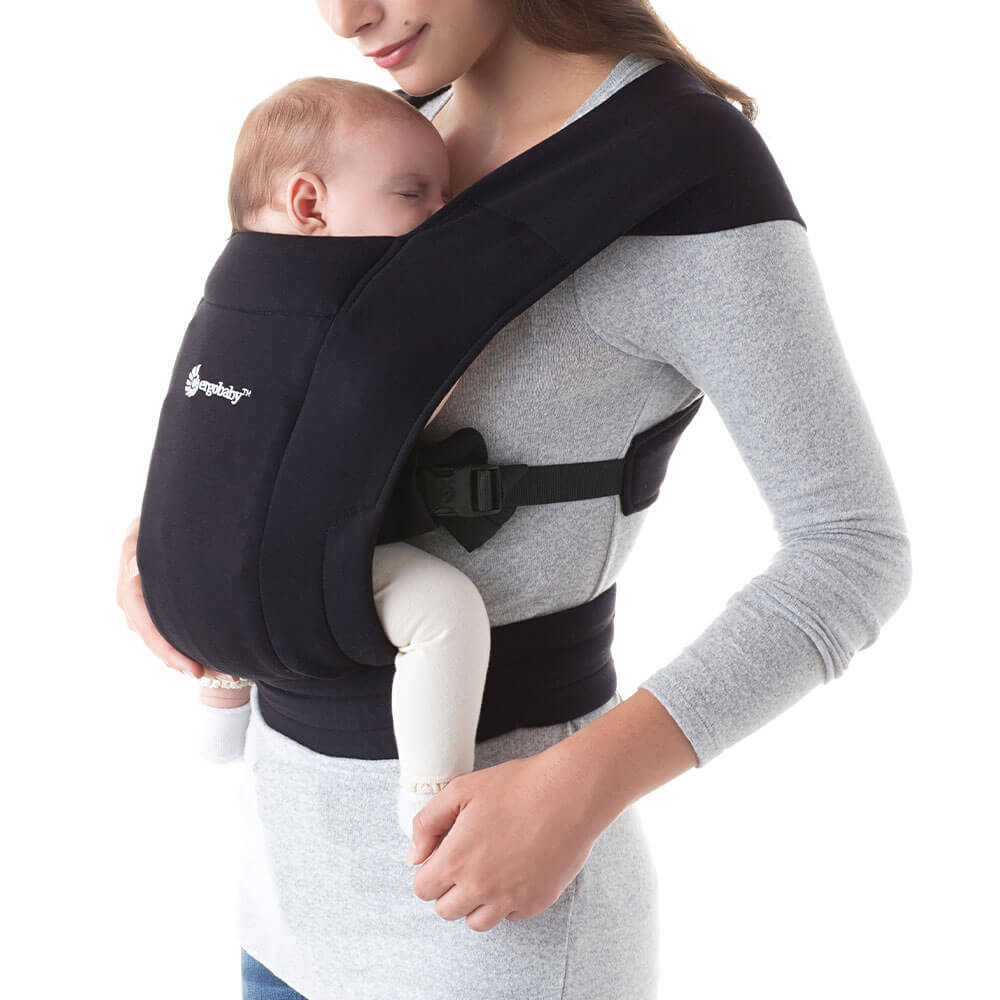 ergobaby Embrace Soft & Snug Knit Baby Carrier - Pure Black