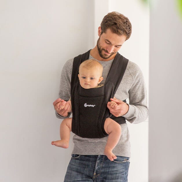 ergobaby Embrace Soft & Snug Knit Baby Carrier - Pure Black